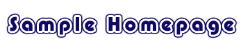 Sample Homepage
